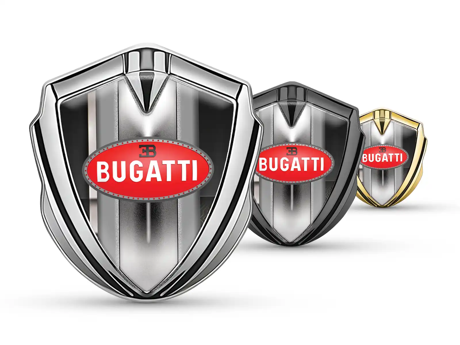 Bugatti Badge Logo Auto High End Tocco Durevole